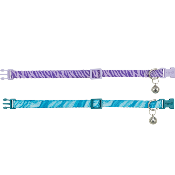 Trixie Cat Collar Marble Zebra Print