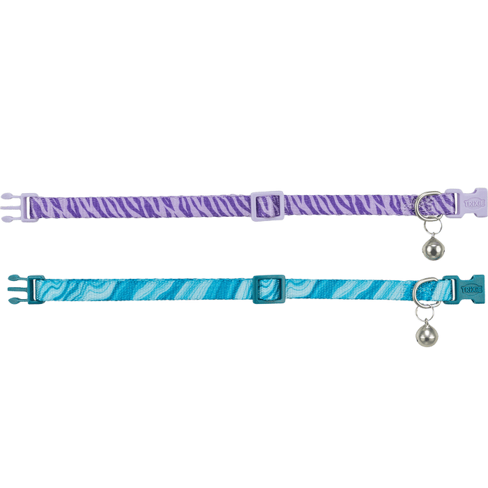 Trixie Cat Collar Marble Zebra Print