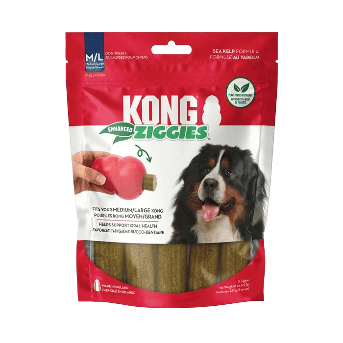 Kong Dog Treat Ziggies Enhanced Medium/Large 227g