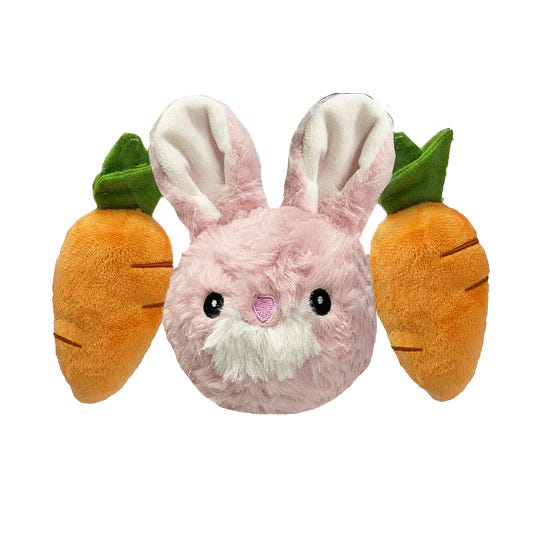 Waggin Tails Dog Toy Smooshables Triple Pack Bunny /Carrot