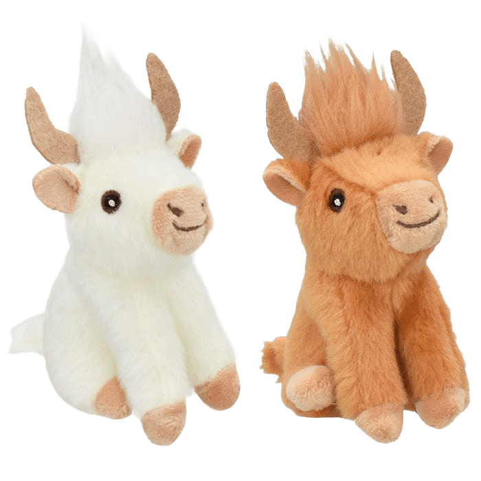 Multipet Cat Toy Highland Cow Assorted 12cm
