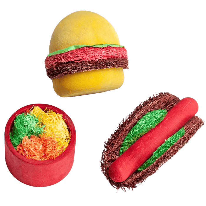 A & E Cage Summer Cookout Wood & Loofah Chews