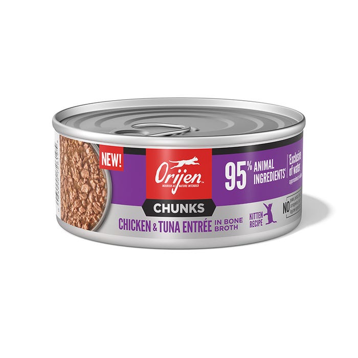 Orijen Chicken & Tuna Entree In Broth Wet Kitten Food 155g