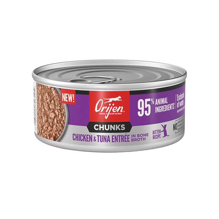Orijen Chicken & Tuna Entree In Broth Wet Kitten Food 155g