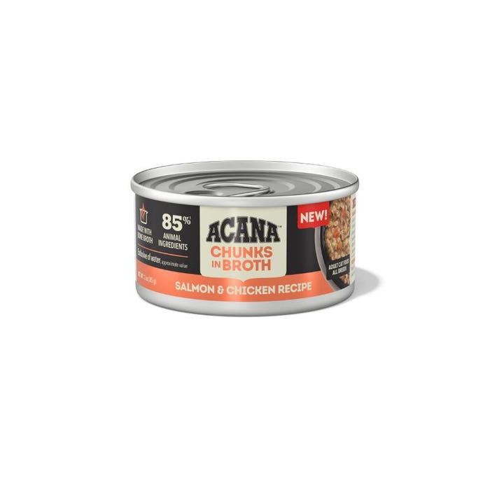 Acana Salmon & Chicken In Broth Wet Cat Food 85g