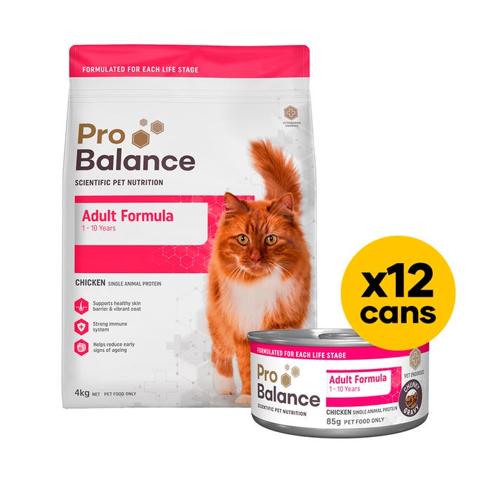 Probalance Cat 4kg Wet And Dry Bundle Gravy