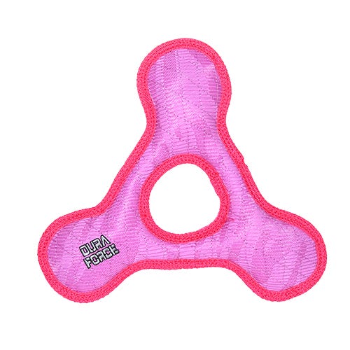Tuffy Dog Toy Duraforce Triangle Ring Pink