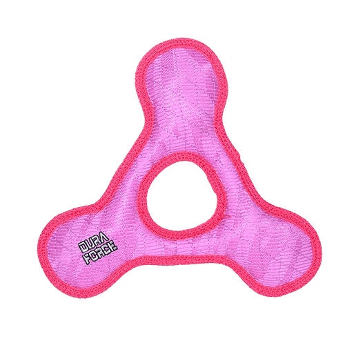 Tuffy Dog Toy Duraforce Triangle Ring Pink