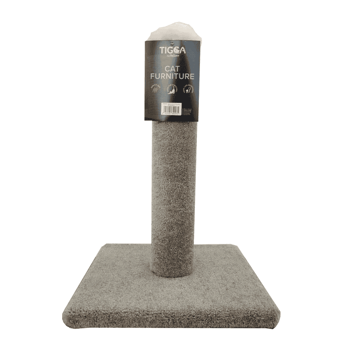 Tigga Cat Scratch Carpet Pole S Grey 50cm