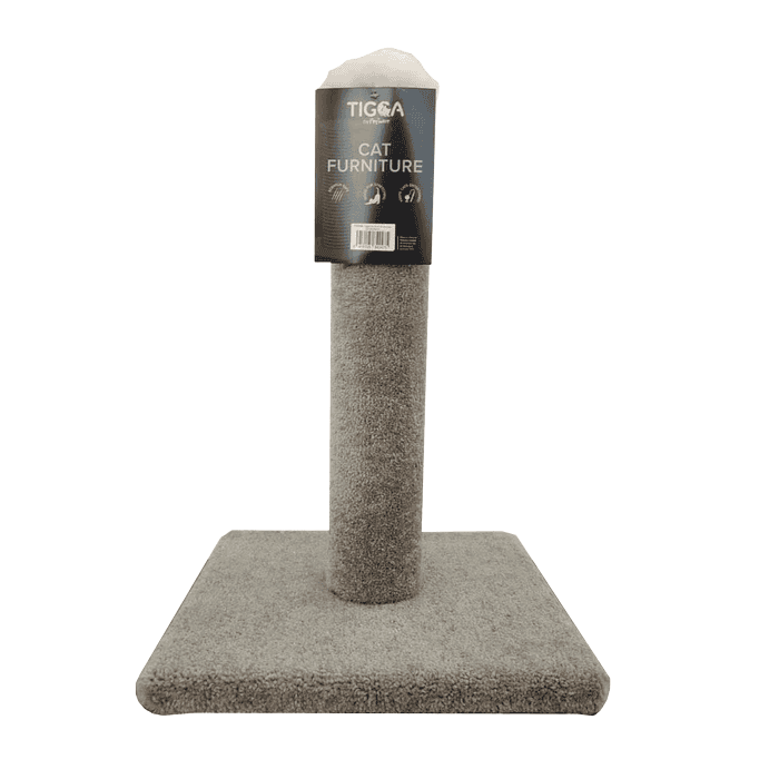 Tigga Cat Scratch Carpet Pole S Grey 50cm