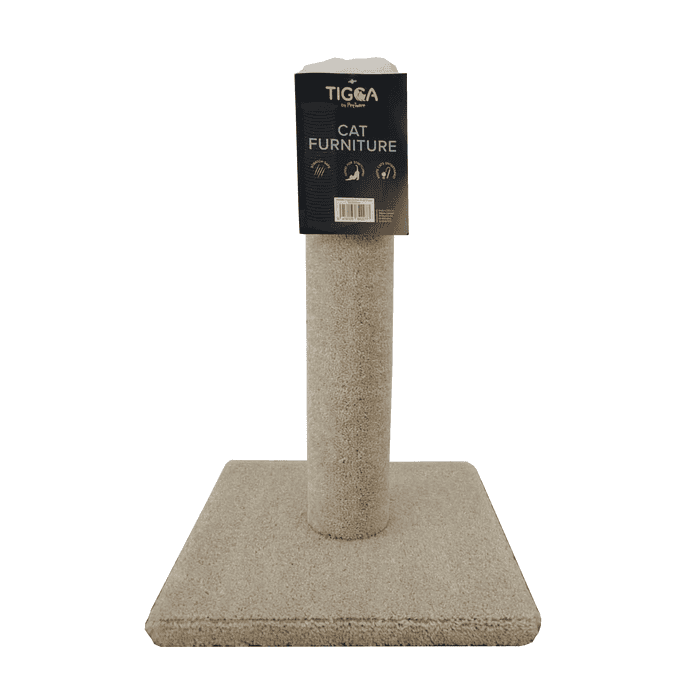 Tigga Cat Scratch Carpet Pole S Cream 50cm