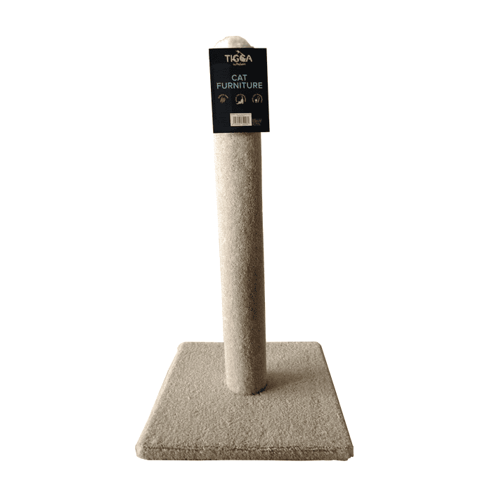 Tigga Cat Scratch Carpet Pole M Cream 75cm
