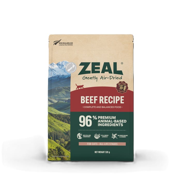 Zeal Air Dried Beef Cat Food 320g