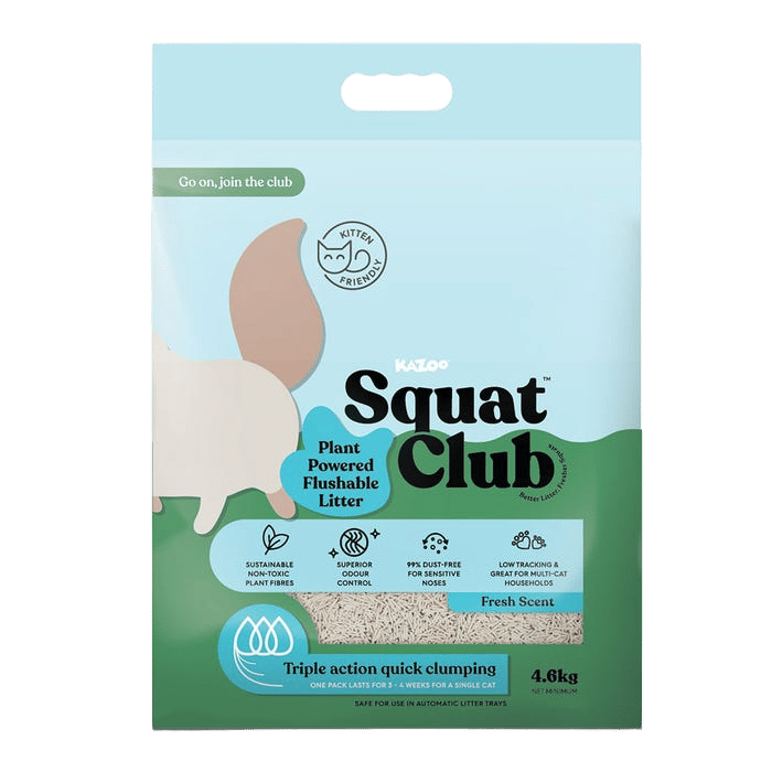 Kazoo Squat Club Litter Plant Powered Scented 10l - 4.6kg