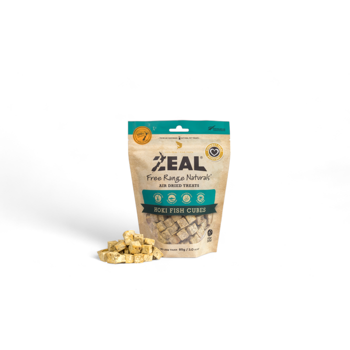 Zeal Dog Treat Hoki Fish Cubes 85g
