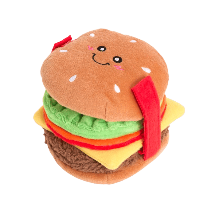 Zippypaws Dog Toy Snufflerz Stacks Cheeseburger