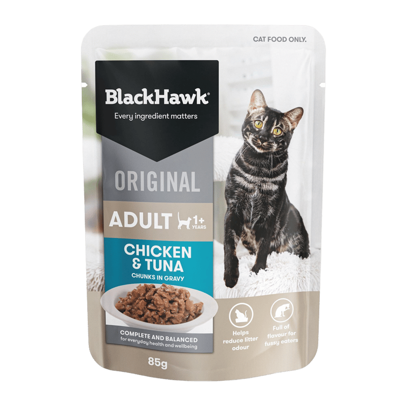 Black Hawk Original Chicken & Tuna In Gravy Wet Cat Food