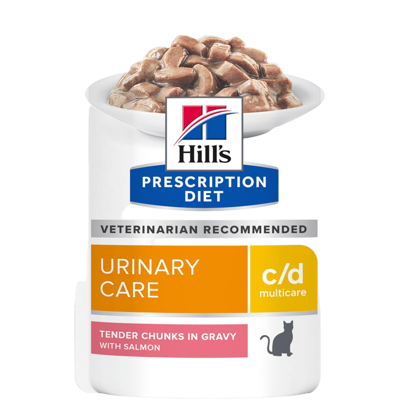 Hill's Prescription Diet C/D Multicare Salmon Wet Cat Food Pouches