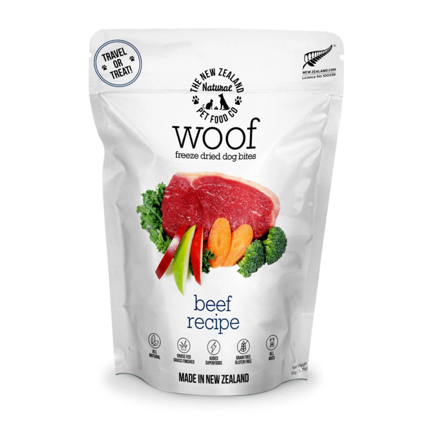 Woof Beef Freeze Dried Dog Bites