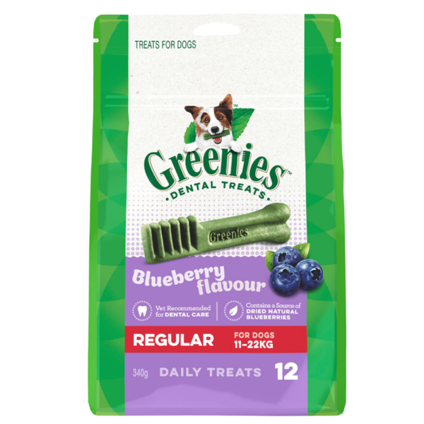 Greenies Canine Blueberry Dental Chews - Regular
