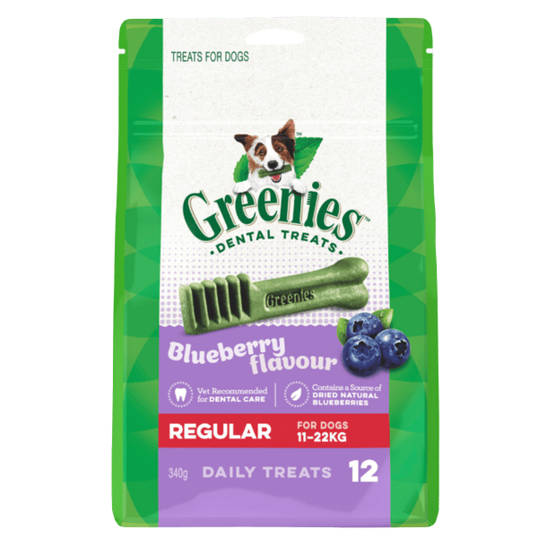 Greenies Canine Blueberry Dental Chews - Regular