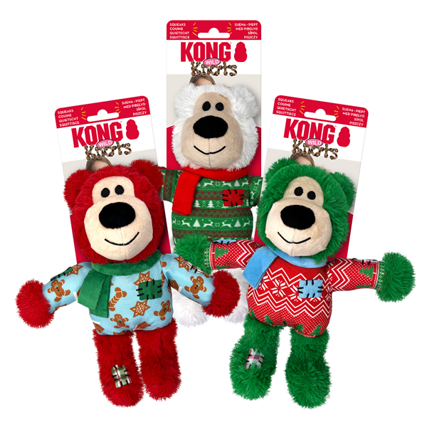 Kong Holiday Wild Knots Bear