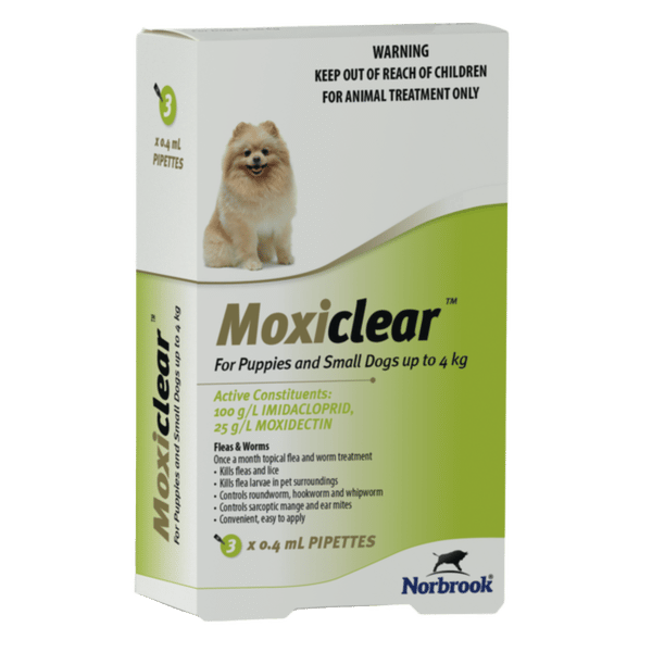 Moxiclear For Puppies & Dogs Up To 4kg