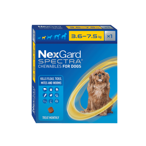 Nexgard Spectra Dog Small 3.6-7.5kg