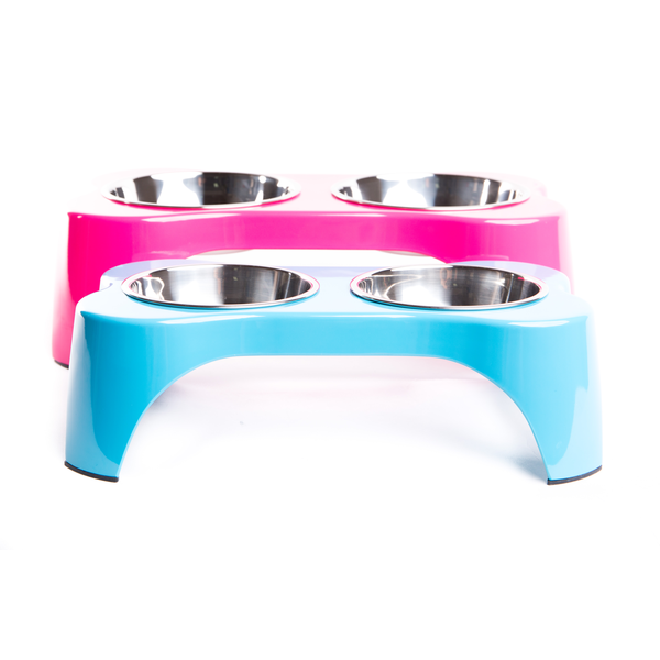 Elevated Bone Shaped Double Bowl