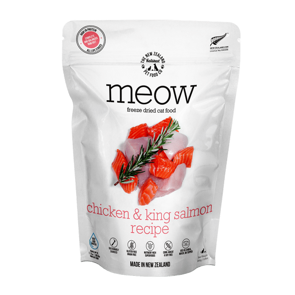 Meow Chicken & Salmon Freeze Dried Cat Food