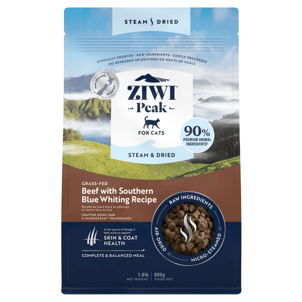 Ziwi Peak Beef Steam & Dried Cat Food