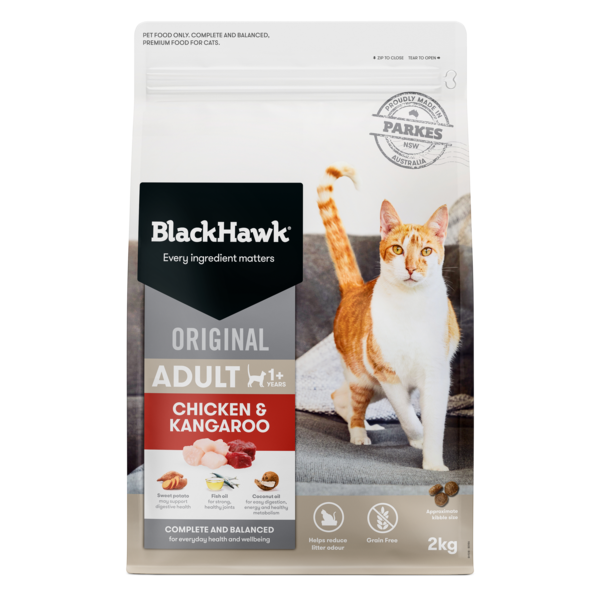 Black Hawk Original Adult Chicken & Kangaroo Dry Cat Food