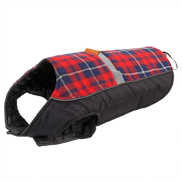 Red Checked Winter Coat