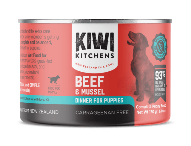 Kiwi Kitchens Beef & Mussel Puppy Wet Dog Food