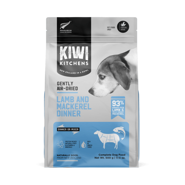 Kiwi Kitchens Air Dried Lamb & Mackerel Dog Food 500g