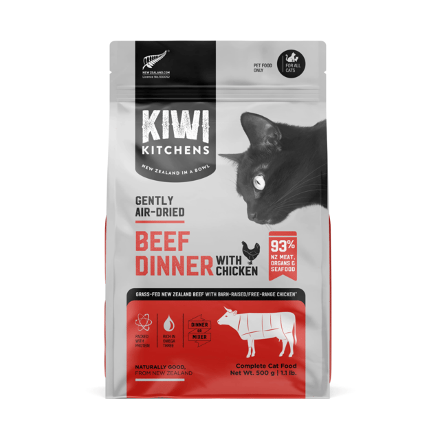 Kiwi Kitchens Air Dried Beef & Chicken Cat Food 500g