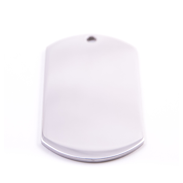 PET.kiwi Stainless Steel Id Tag - Silver Dog Tag