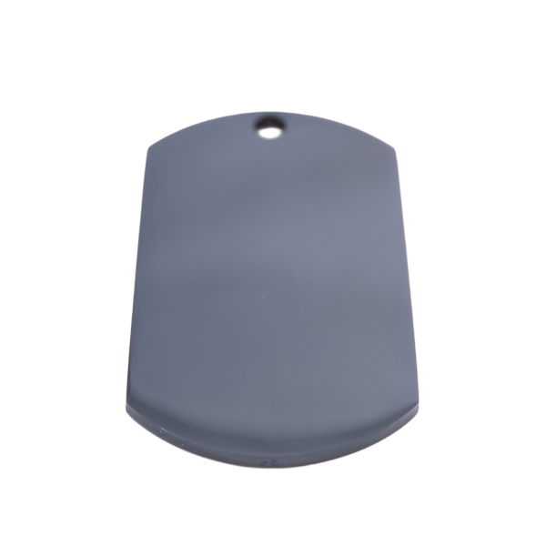 PET.kiwi Stainless Steel Id Tag - Black Dog Tag