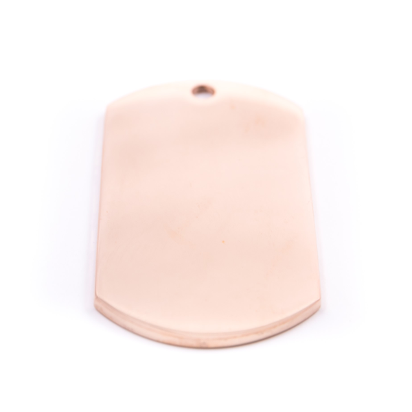 PET.kiwi Stainless Steel Id Tag - Rose Gold Dog Tag