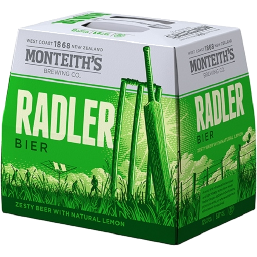 Monteiths Beer Radler Bottles 12 Pack