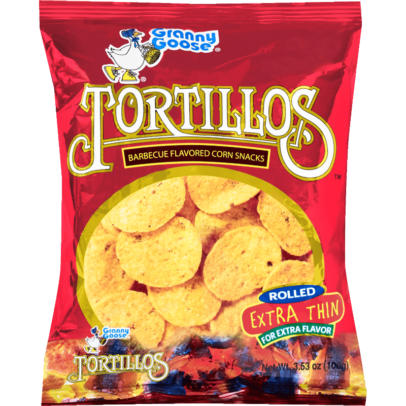 Barbecue Flavoured Extra Thin Tortillos Corn Snacks