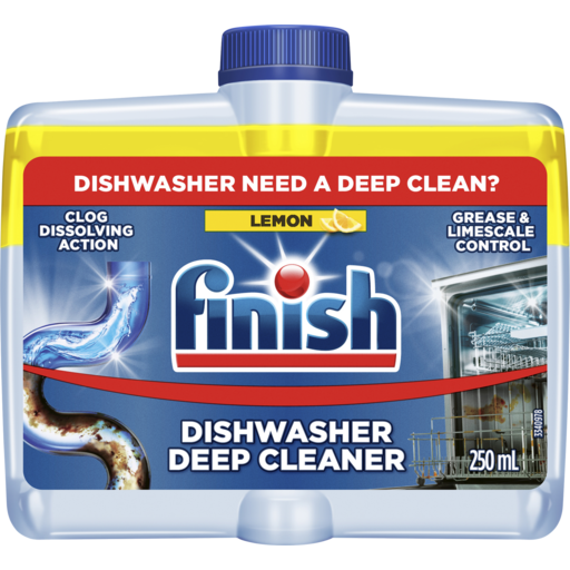 Finish Dishwasher Deep Cleaner, Lemon Scent, 250ml