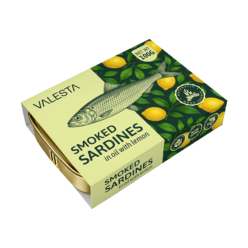 Smoked Sardines In Oil With Lemon