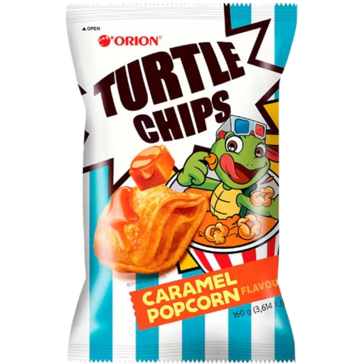 Orion Turtle Chips Caramel Popcorn 160g