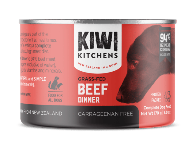 Kiwi Kitchens Beef Wet Dog Food - 170g X 24 (Tray)