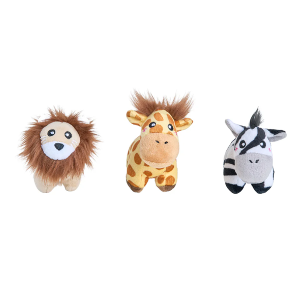 Zippypaws Miniz 3-Pack - Safari