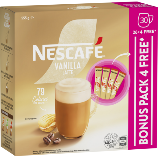 Nescafe Coffee Sachets Vanilla 26 Pack