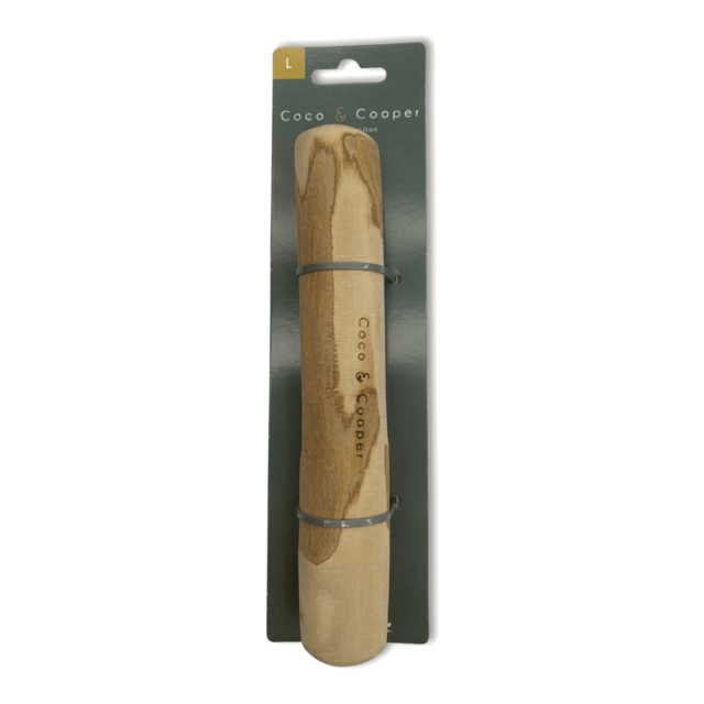 Coco & Cooper Natural Coffee Wood Chew Dog Toy - Large
