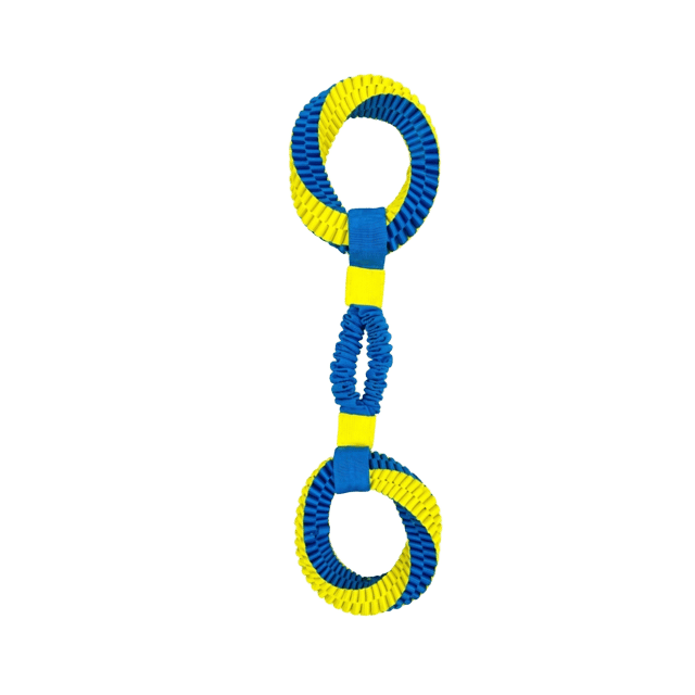 Pup & Purr Tug Flex Dual Ring Dog Rope Toy - Large