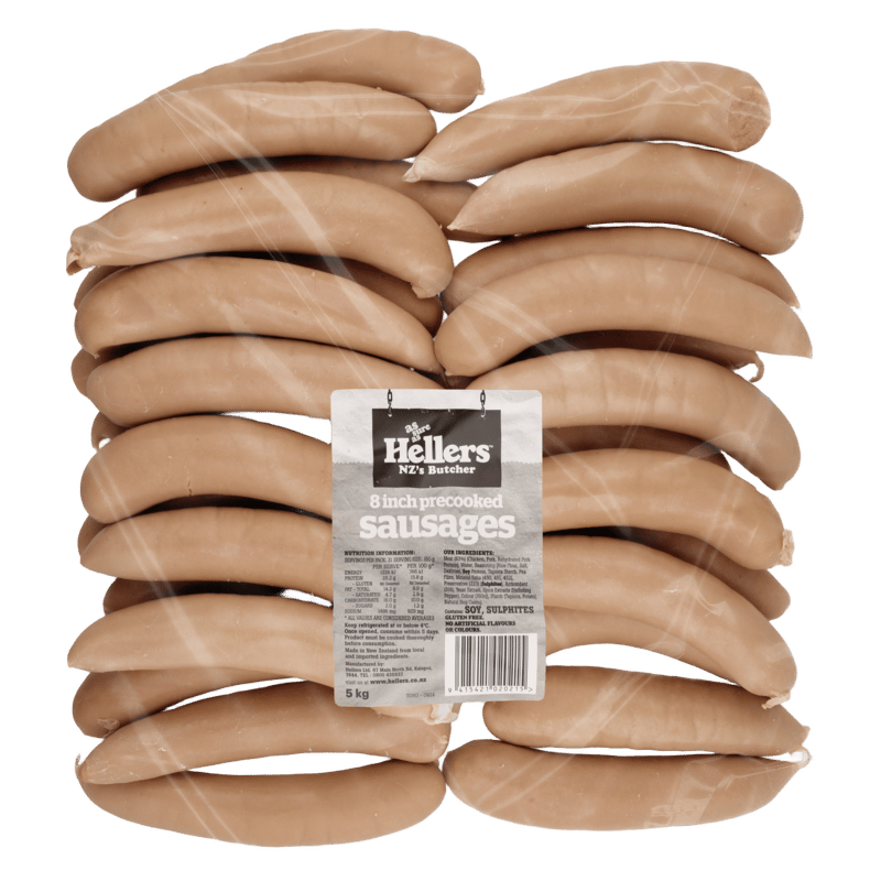 Hellers Precooked Natural Sausages 8"